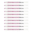 10pcs Sakura Gelly Roll 1.0mm Stardust Colour Pen | Rose Star
