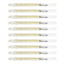 10pcs Sakura Gelly Roll 1.0mm Stardust Colour Pen | Golden  Star