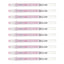 10pcs Sakura Gelly Roll 1.0mm Stardust Colour Pen | Pink Star