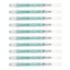 10pcs Sakura Gelly Roll 1.0mm Stardust Colour Pen | Green Star