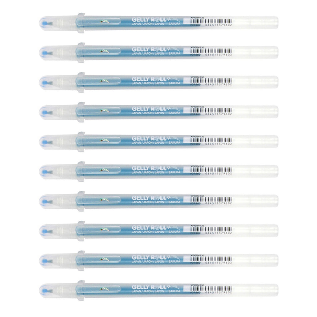 10pcs Sakura Gelly Roll 1.0mm Stardust Colour Pen | Blue Star