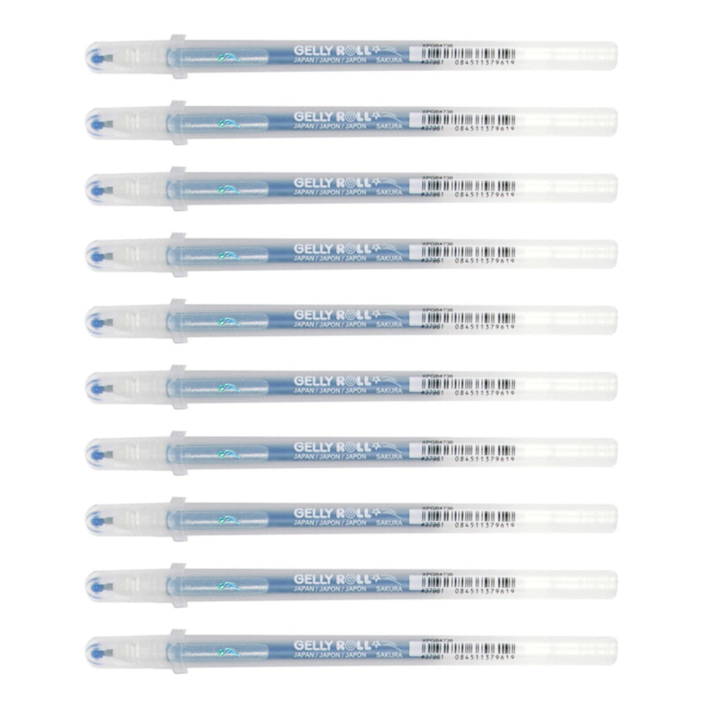 10pcs Sakura Gelly Roll 1.0mm Stardust Colour Pen | Marine Star
