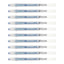 10pcs Sakura Gelly Roll 1.0mm Stardust Colour Pen | Marine Star