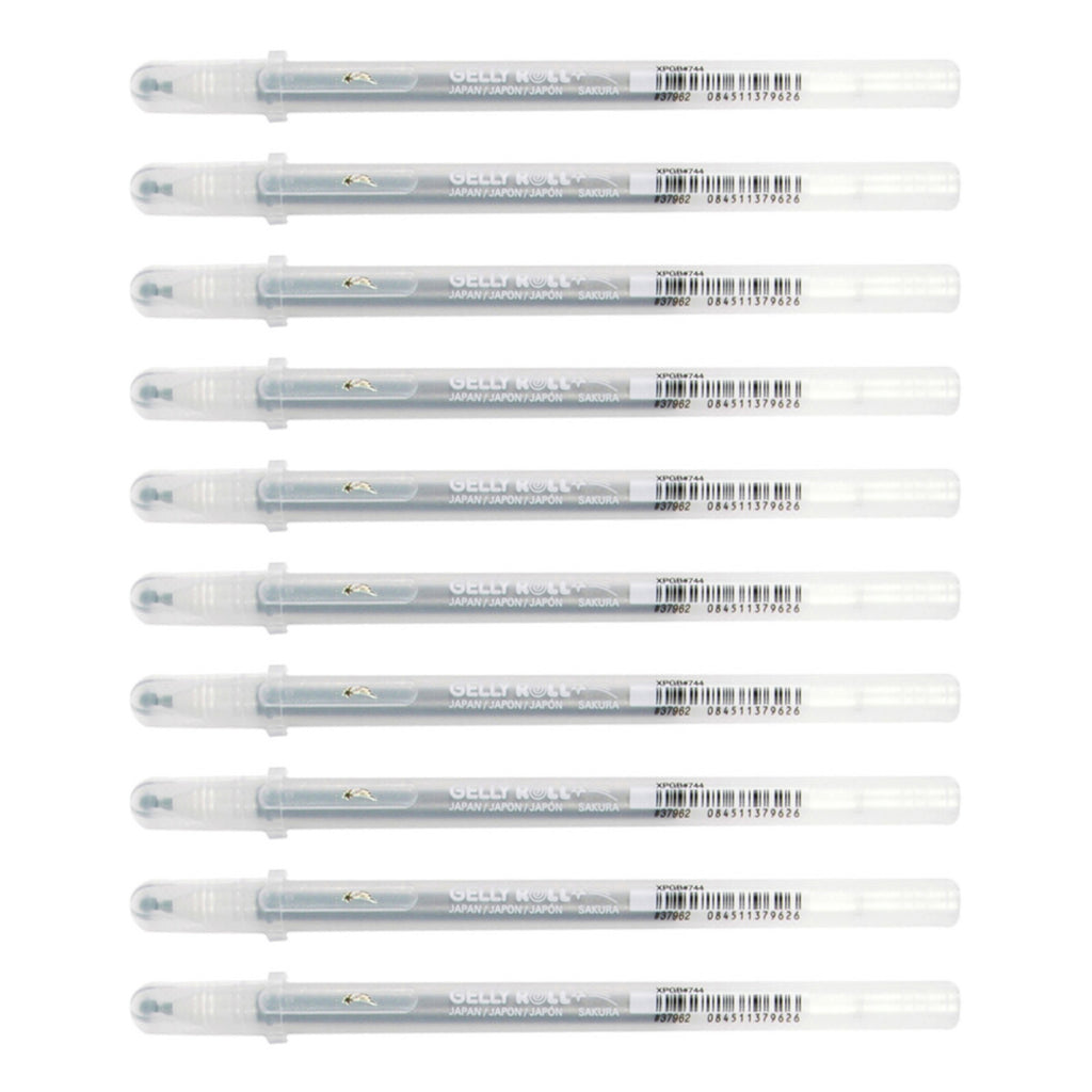 10pcs Sakura Gelly Roll 1.0mm Stardust Colour Pen | Silver Star