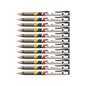 12pcs Faber Castell Grip X10 Ball Point Pens 1.0mm | Black