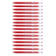 16Pcs Faster Colour Ink Ball Pen 0.7mm | Red