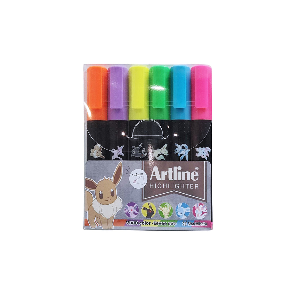 Artline 660 Highlighter Pokemon Edition - Pack of 6pcs | Set #2
