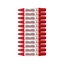 12 pcs Artline 5109A Whiteboard Marker 10.0mm Chisel Nib | Red