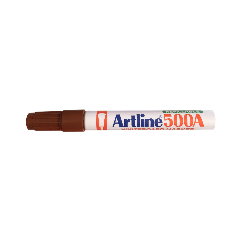 Artline 500A Whiteboard Marker Pen | 2mm Bullet Point | Brown