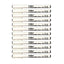 12pcs Artline Calligraphy Arabic Pen Black Ink 2.0mm