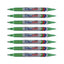 8pcs Artline EK-041T Twin Tip Permanent Marker - Green