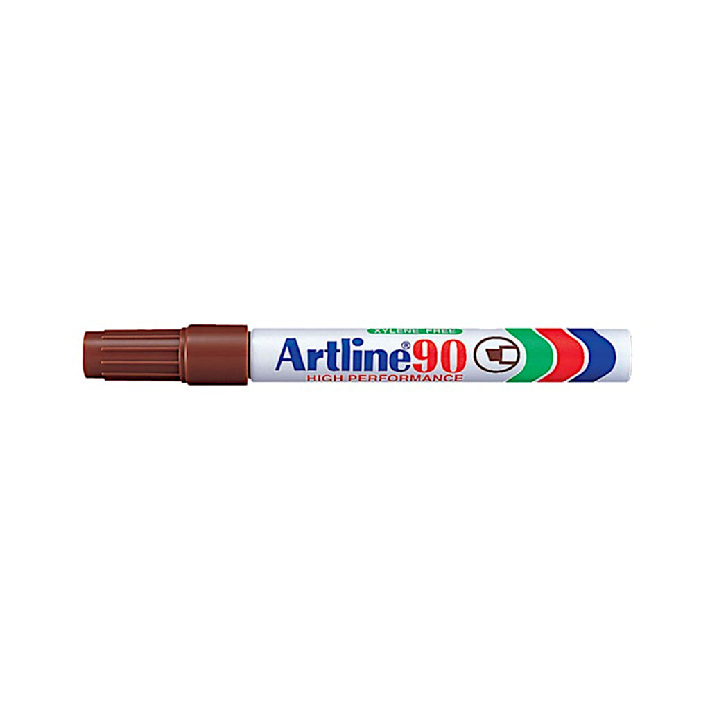 Artline 90 High Performance Permanent Marker - Brown
