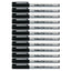 12pcs Artline 250 Permanent Marker Pen 0.4mm - Black