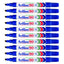 10Pcs Artline 90 High Performance Permanent Marker - Blue