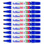 10Pcs Artline 90 High Performance Permanent Marker - Blue