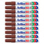 10Pcs Artline 90 High Performance Permanent Marker - Brown