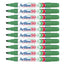 10Pcs Artline 90 High Performance Permanent Marker - Green