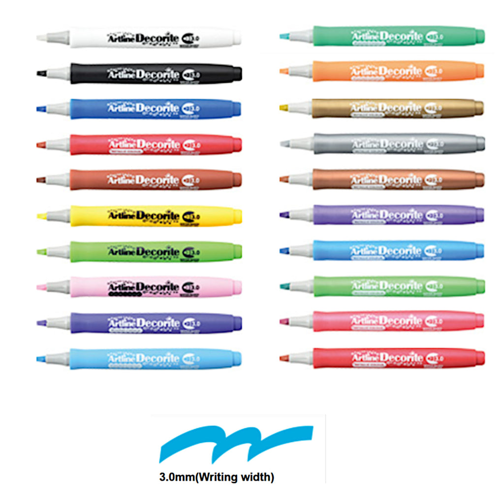 Artline Decorite Marker Flat Style 3.0mm