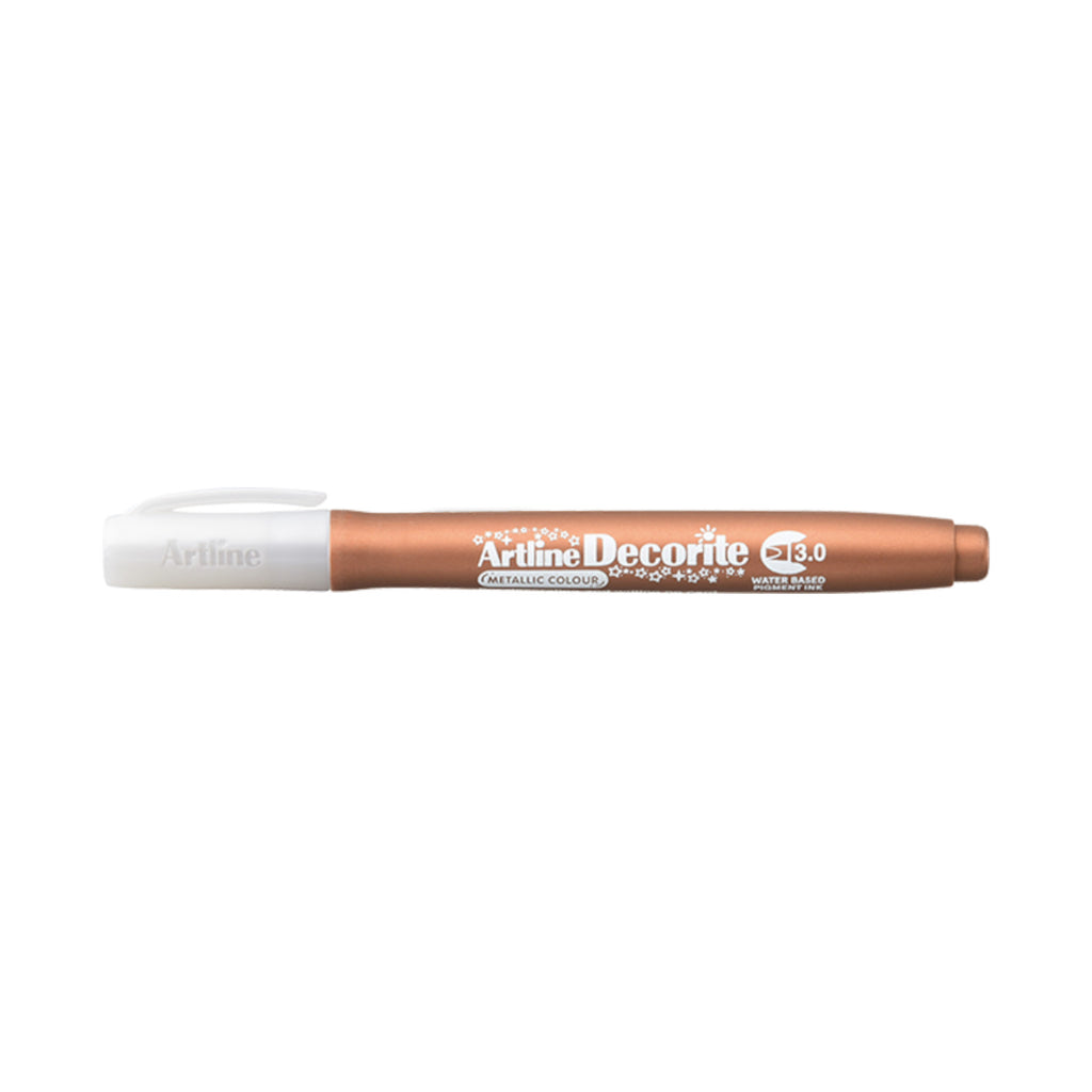 Artline Decorite Marker Flat Style 3.0mm - Bronze