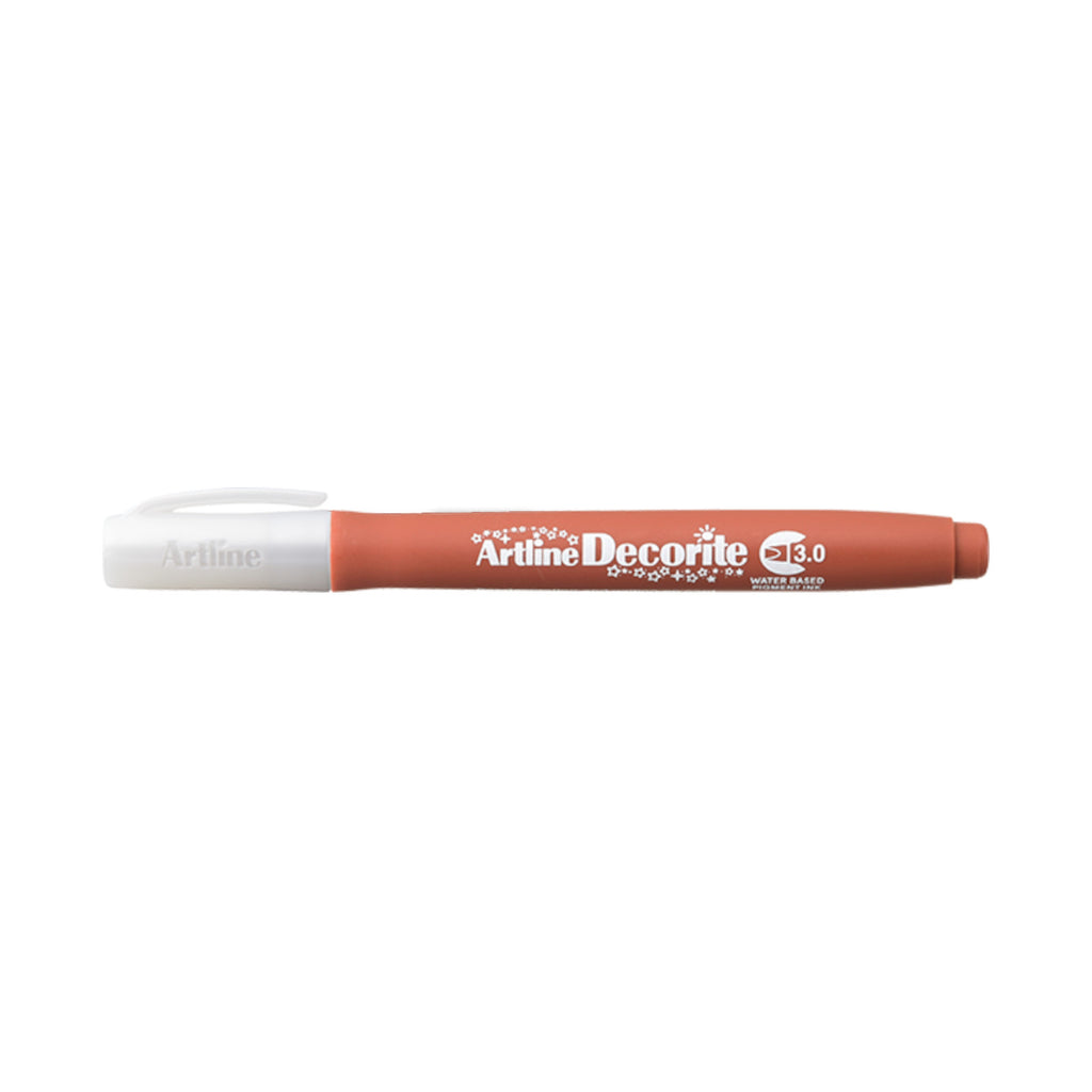 Artline Decorite Marker Flat Style 3.0mm - Brown
