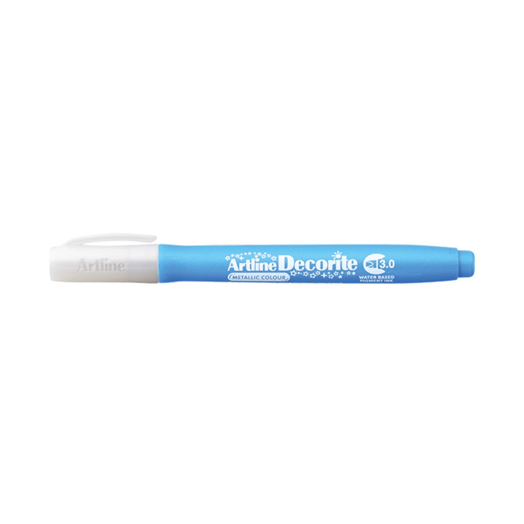 Artline Decorite Marker Flat Style 3.0mm - Metallic blue