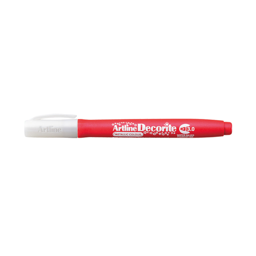 Artline Decorite Marker Flat Style 3.0mm - Metallic Red