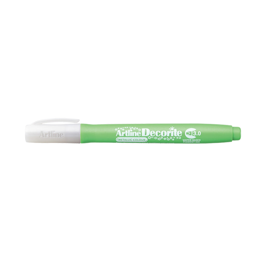 Artline Decorite Marker Flat Style 3.0mm - Metallic Green