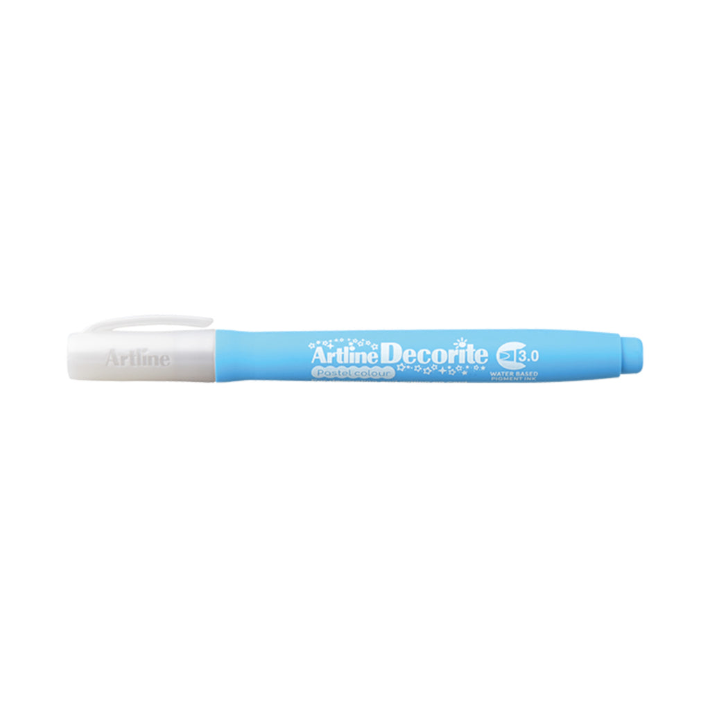 Artline Decorite Marker Flat Style 3.0mm - Pastel Blue