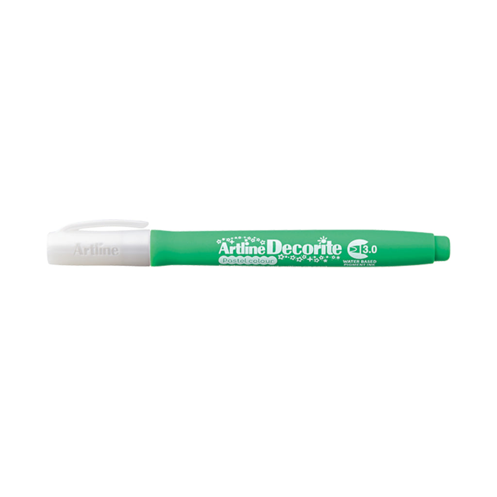Artline Decorite Marker Flat Style 3.0mm - Pastel Green