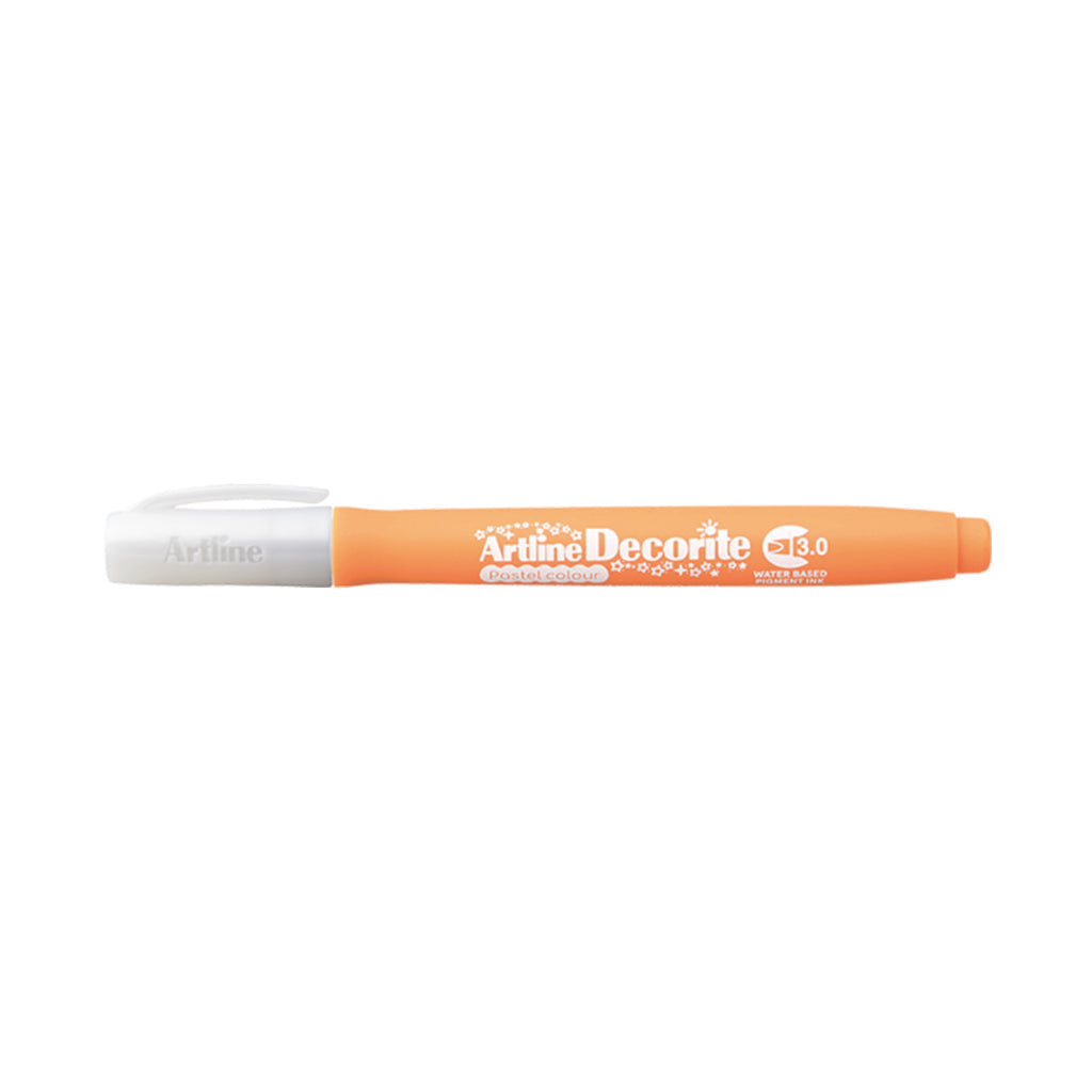 Artline Decorite Marker Flat Style 3.0mm - Pastel Orange