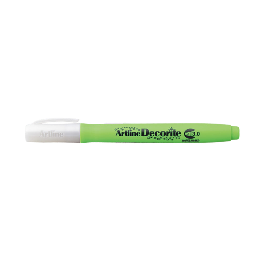 Artline Decorite Marker Flat Style 3.0mm - Yellow Green