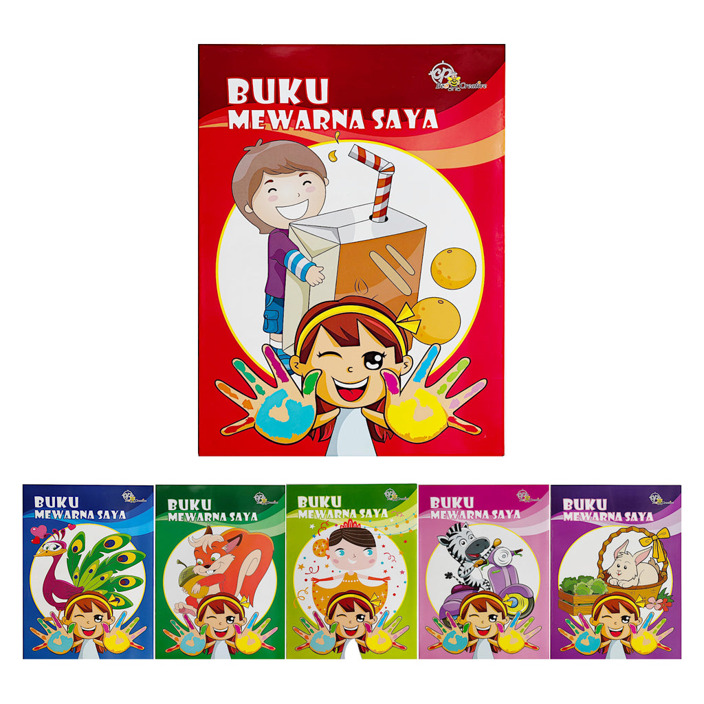 Buku Mewarna Saya - A4 Colouring Book 16 pages