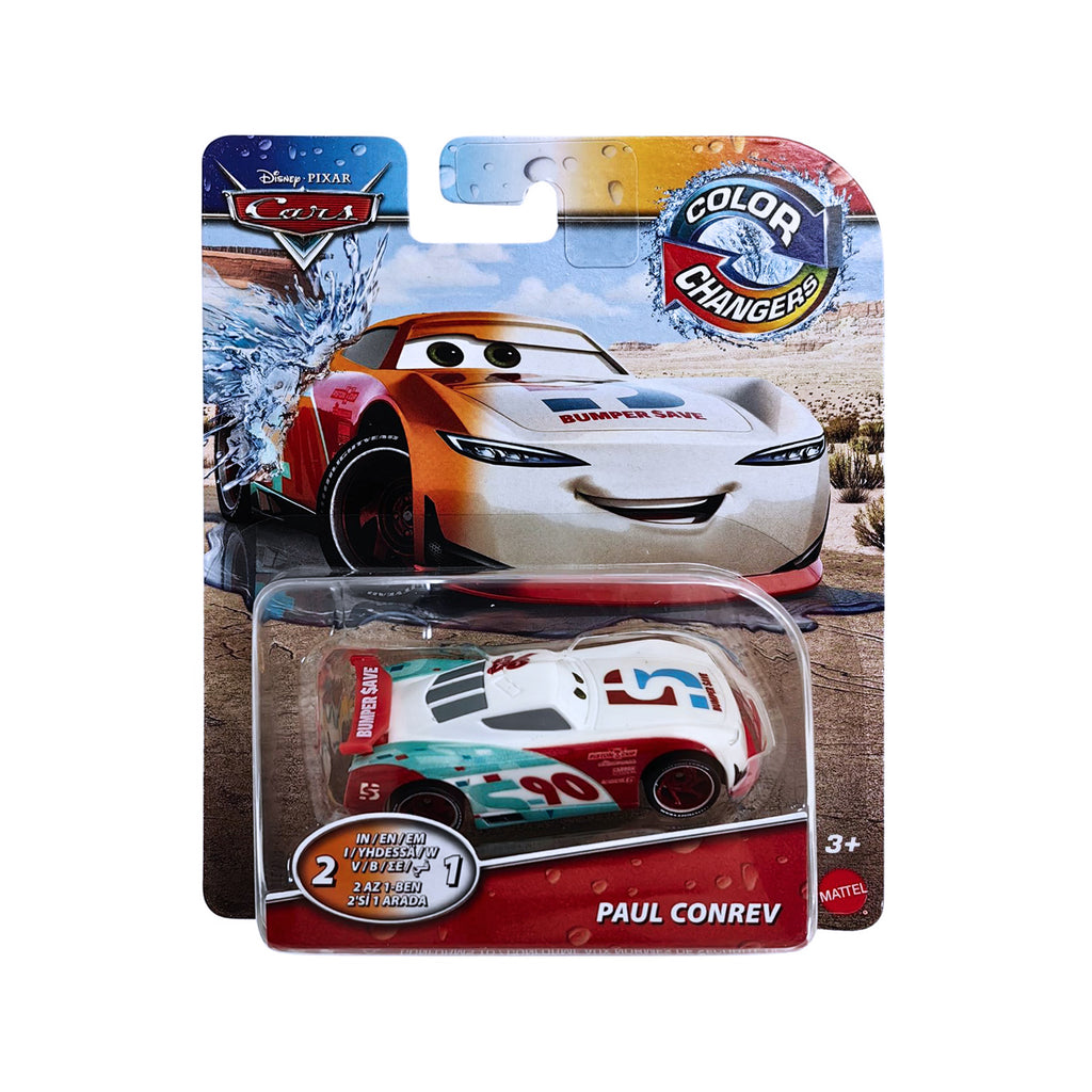 Disney and Pixer Cars Colour Changers - PAUL CONREV - WHITE