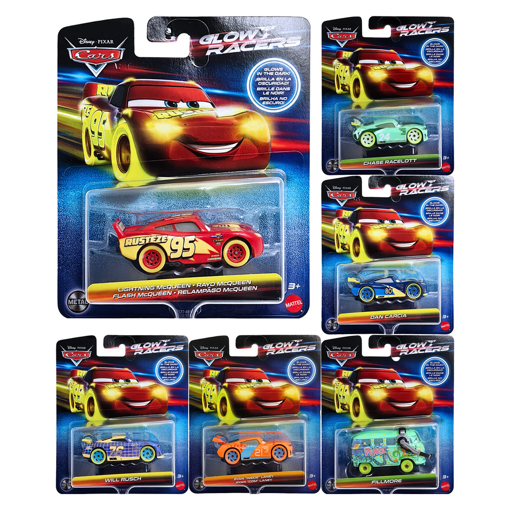 Disney and Pixer Cars Glow Racers