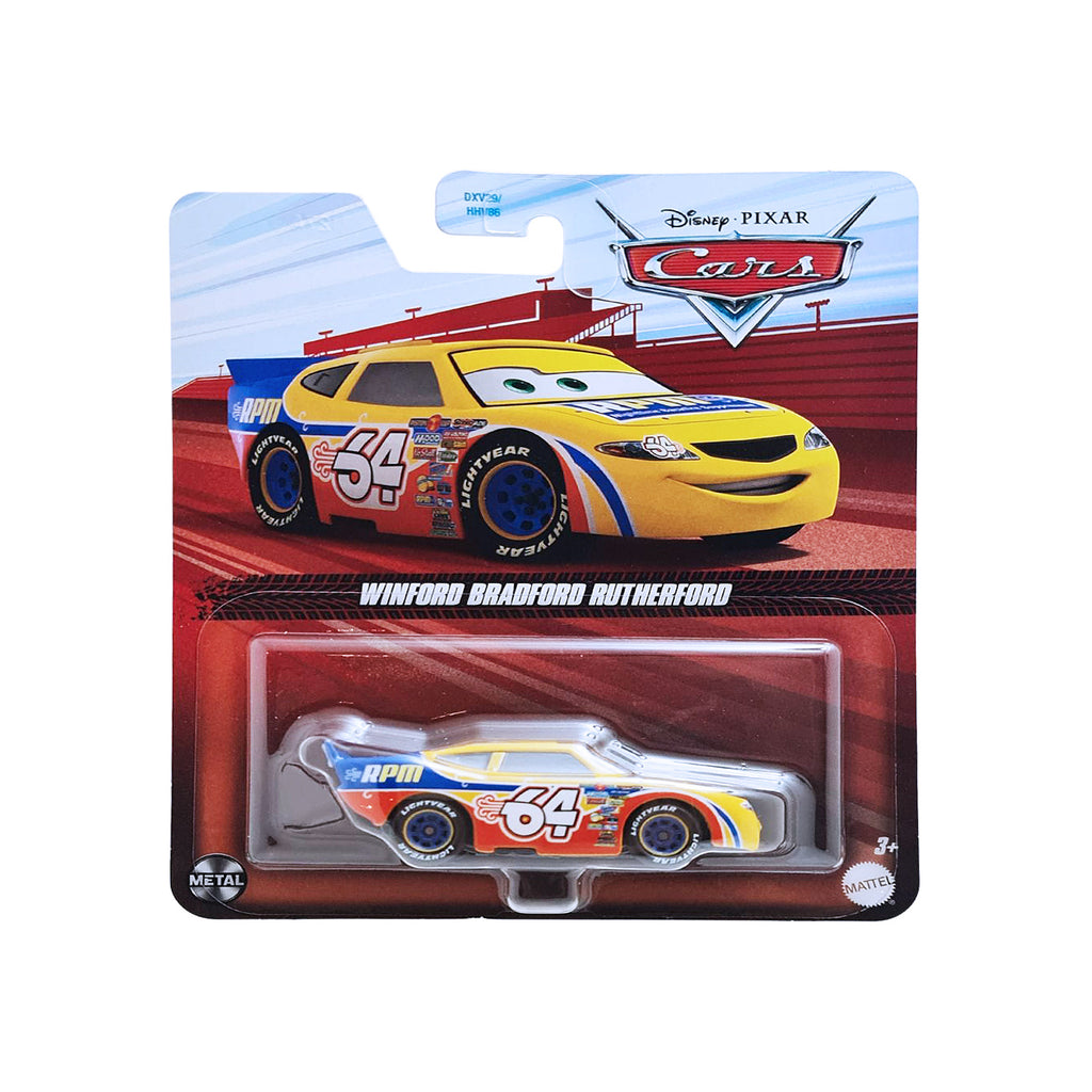 Disney Cars 1:55 | Winford Brandford Rutherford - Yellow (GCC60) - 887961725841