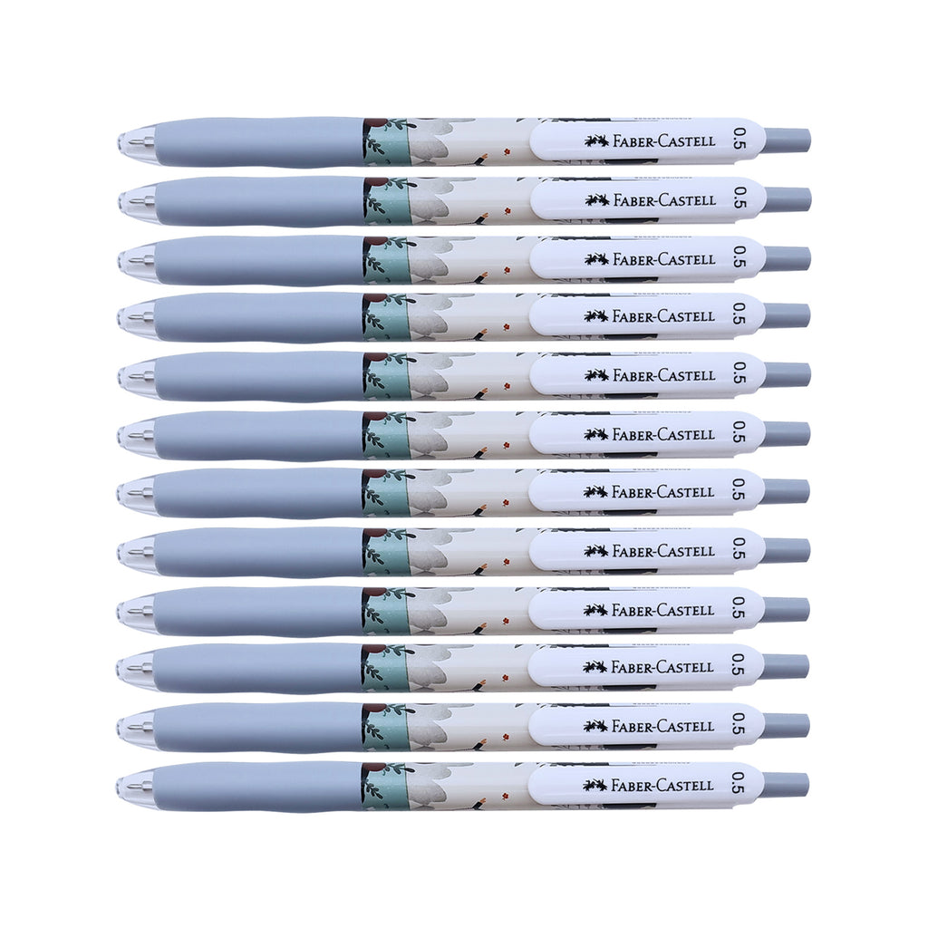 12pcs Faber Castell Arte Gel Ink Pen - Paint Series | Black 0.5mm