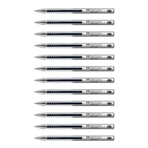 12pcs Faber Castell True Gel 0.7mm - Black