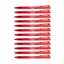 12pcs Faber Castell Click X7 Retractable Ball Point Pen 0.7mm - Red
