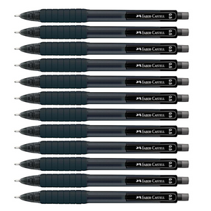 12pcs Faber Castell Fast Gel Z 0.5mm Pen - Black