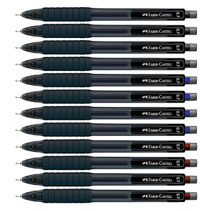 12pcs Faber Castell Fast Gel Z 0.7mm Pen