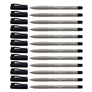 12pcs Faber Castell NX23 Ball Pen 1.0mm - Black