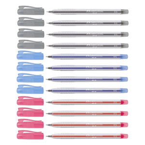 12pcs Faber Castell NX23 Ball Pen 0.5mm | Black Blue Red