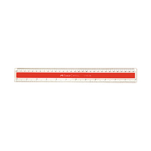 12pcs Faber Castell Plastic Ruler - 30cm