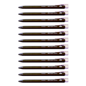 12pcs Faber Castell RX5 Gel Ink 0.5mm Pen - Black