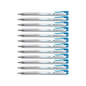 12pcs Faber Castell K-One Retractable Gel Pen | Blue
