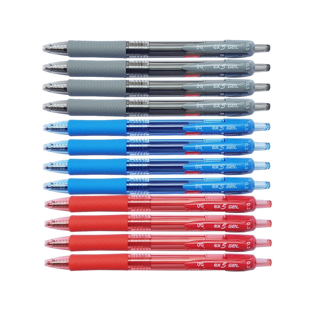 12pcs G'Soft EX5 Retractable Gel Ink Pen 0.5mm