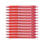 12pcs G'Soft EX5 Retractable Gel Ink Pen 0.5mm | Red