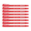 8pcs G'Soft GM7 0.7mm Ballpoint Colour Pen - Red