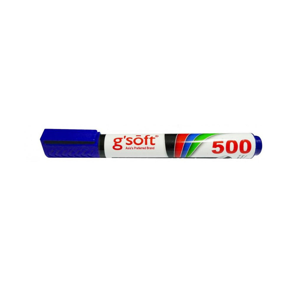 G'Soft 500 Whiteboard Marker - Bullet Point - Blue