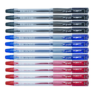 12pcs G'Soft 5566 Semi Gel Ball Pen 0.6mm Bullet Tip